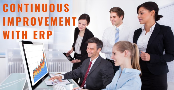 ERP software for continuous improvement